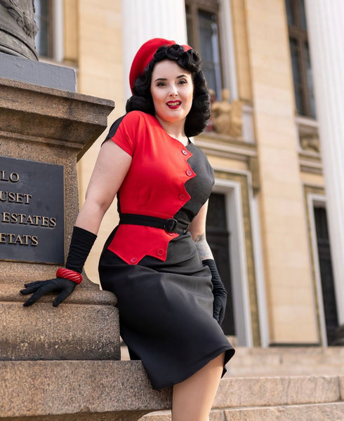 Sawtooth Color-block Dress