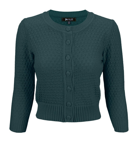 Daily Cardigan Sweater- Peacock