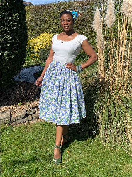 Collectif Jasmine Dreamy Floral Skirt