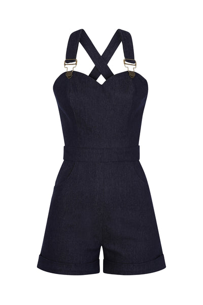 Willow Blue Denim Playsuit