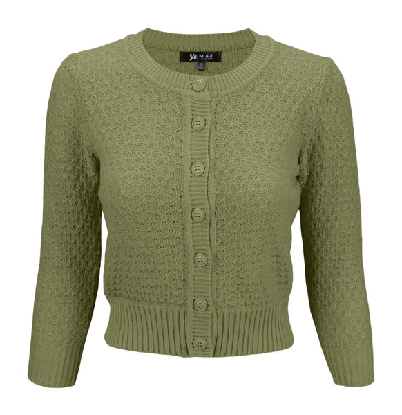 Daily Cardigan Sweater- Olive
