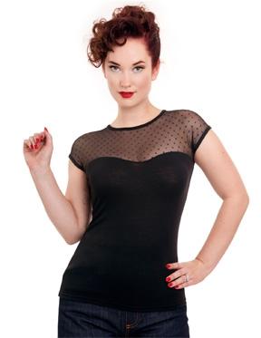 Steady Miss Fancy Top- Black