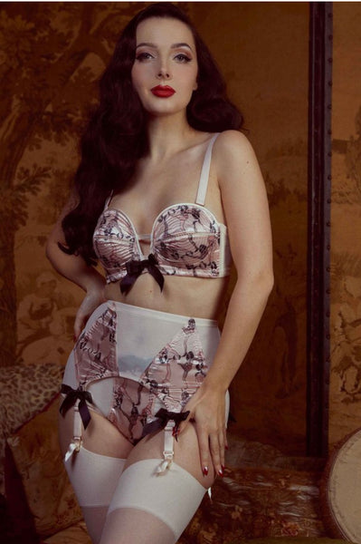 Bettie Page Showgirl High Waist Brief