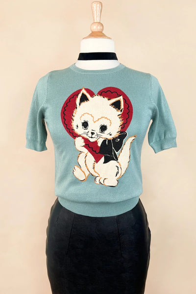 Mischief Made Be Mine Sweater in Jade
