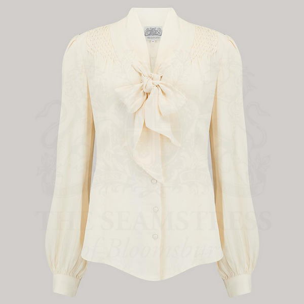 Seamstress of Bloomsbury 1940’s Eva Blouse- Creme