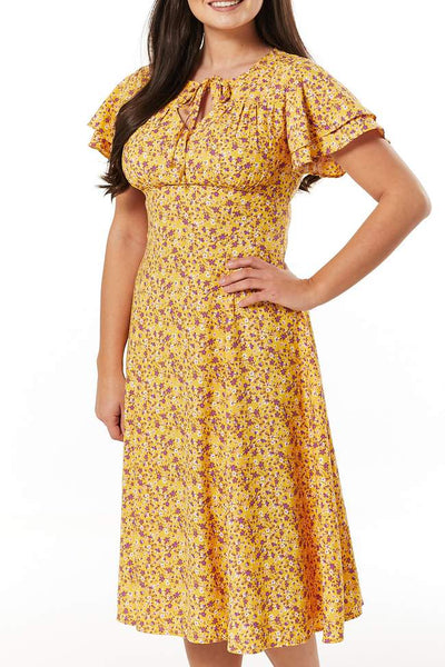 Timeless London Sunita Floral Tea Dress