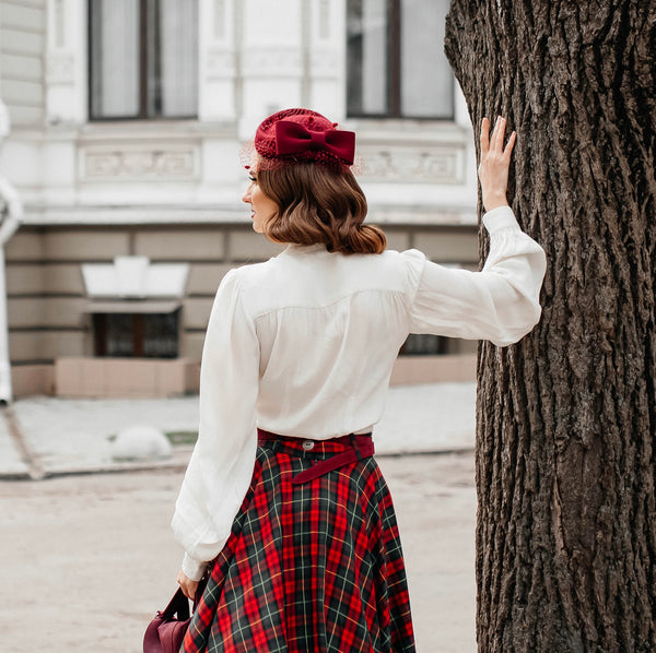 Seamstress of Bloomsbury 1940’s Eva Blouse- Creme