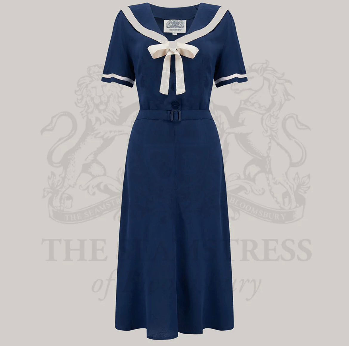 Seamstress of Bloomsbury Patti Sailor Dress-Navy Seamstress of Bloomsbury Patti Sailor Dress-Navy