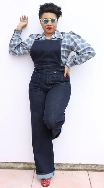 Freddie’s of Pinewood Home Companion 1940’s Dungarees - Indigo