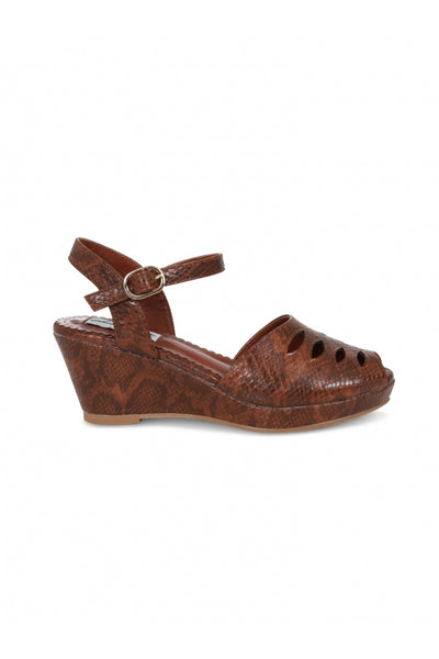 Lulu Hun Lily Snakeskin Wedge