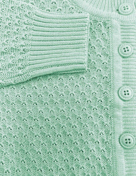 Daily Cardigan Sweater- Aqua