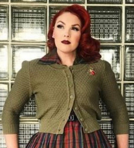 Daily Cardigan Sweater- Red