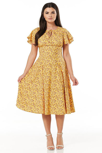 Timeless London Sunita Floral Tea Dress