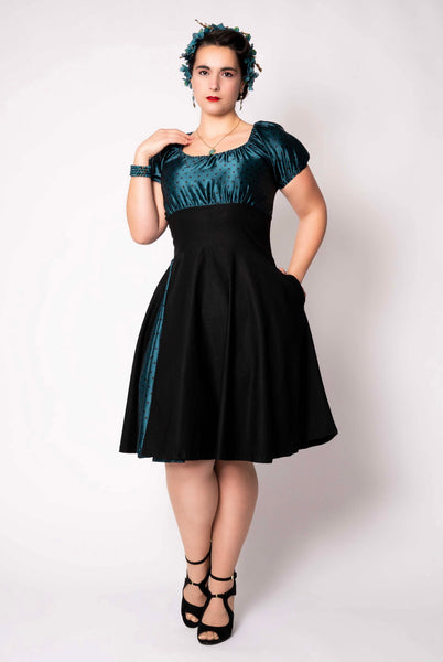 Romie Polka Dot Swing Dress