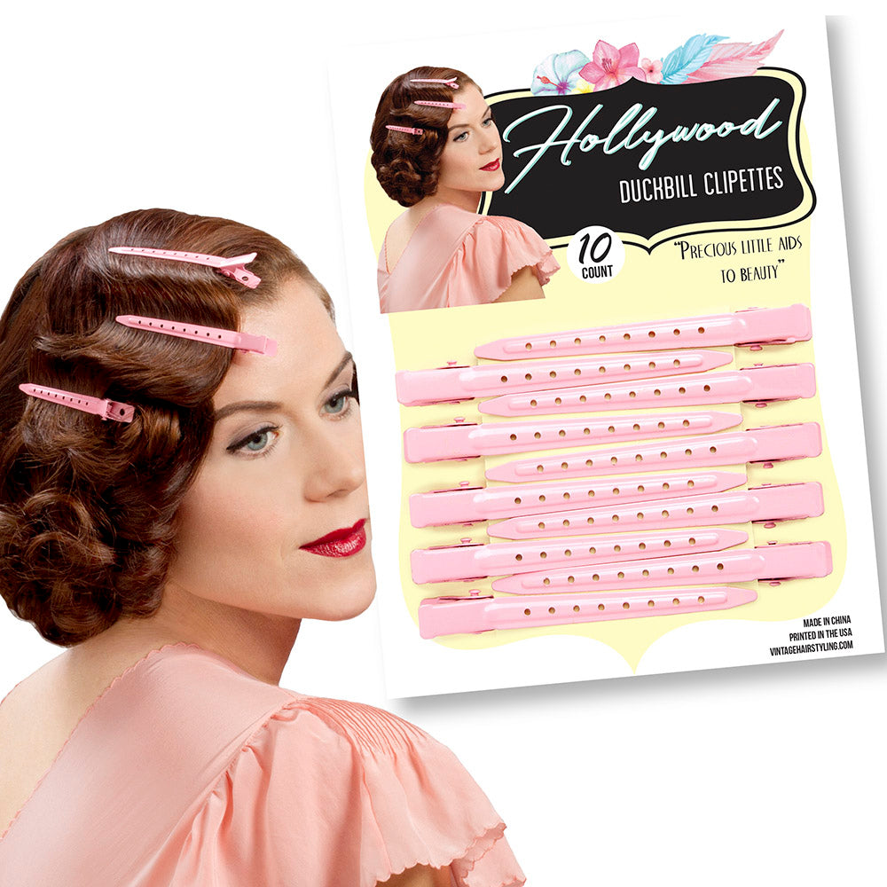 Vintage Hairstyles Hollywood Duckbill Clipettes