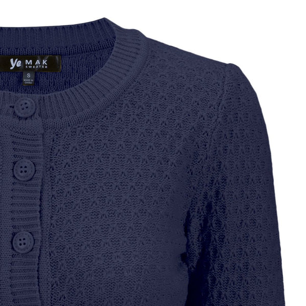 Daily Cardigan Sweater- Navy