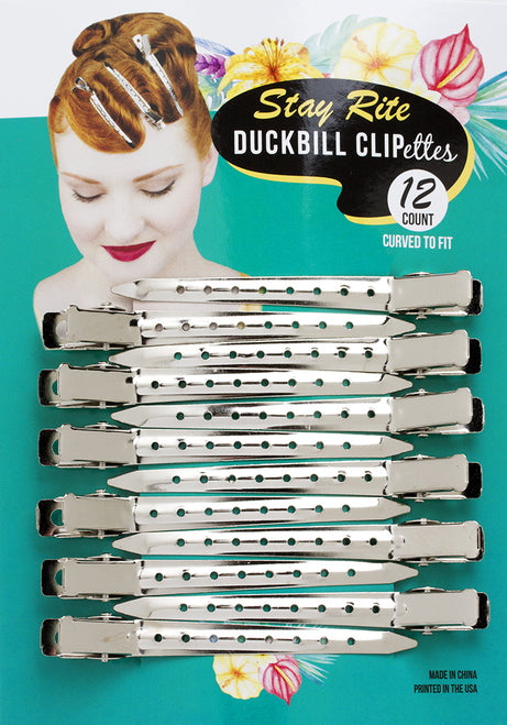 Vintage Hairstyling Stay Rite Duckbill Clipettes