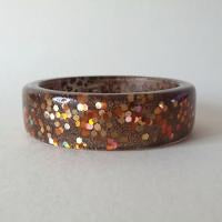 Bow and Crossbones Billie Lucite Confetti Bracelet- Old Fashioned