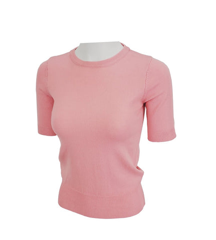 Classic Sweater Top- Pink