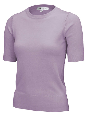 Classic Sweater Top- Lilac