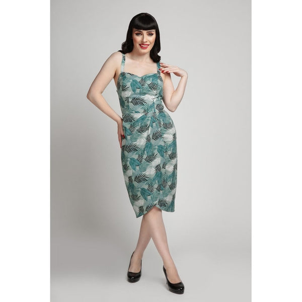 Collectif Mahina Cool Palm Sarong Dress