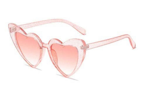 Atomic Glitter Heart Sunglasses